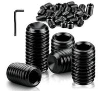 Ezitruz Lot de 220 vis à six pans creux M2,5 x 4 mm | Poignée de porte M2,5 x 4 à tête hexagonale avec clé à molette, en acier au carbone, pour poignée de porte, robinet