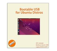 EZITSOL Linux USB pour Ubuntu 22.04 & 20.04 64 bits LTS Lubuntu 18.04 32 bits LTE ; clé USB 3 en 1 bootable 16 Go