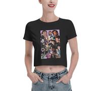 EZKYZTLW Pedro Star Pascal T-Shirt Rond pour Femme T-Shirt à Manches Courtes en Coton pour Femme M