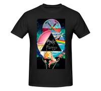 EZKYZTLW Pink Rainbow Floyd Chemise décontractée à Manches Courtes pour Hommes T-Shirts en Coton à col Rond T-Shirt imprimé à la Mode