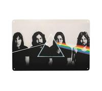 EZKYZTLW Rose arc-en-ciel Floyd étain signe Plaque en métal Art suspendu fer peinture rétro maison cuisine jardin Garage mur décor 8x12 pouces