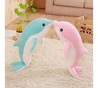 EZLAM 30 cm Mignon Doux Dauphin Rose en Peluche Animaux Marins Jouets en Peluche Jouets pour Enfants canapé Oreiller Coussin Mode décor à la Maison Cadeau 30 cm Rose