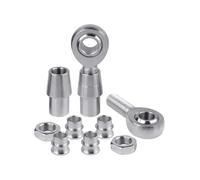 EZLUIYLDH Boulon à rotule, 2 Embouts de biellette, rotule Croly, kit d'embouts de biellette à Filetage Gauche avec entretoise