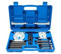 EZLUIYLDH Kit d'outils pour séparateur de roulements d'une capacité de 5 tonnes, Comprenant 14 pièces, avec mâchoires de 2 et 3 Pouces, et kit de révision de roulements de pignon.