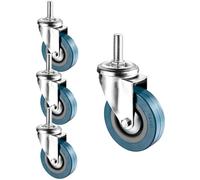 EZLUIYLDH Lot de 4 Verrouillable roulettes pivotantes Robuste Roues pour Meubles avec Frein Non marquant Sol Protectors Idéal pour Chariots et Meubles Mobilité