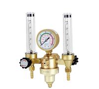 EZLUIYLDH Manomètre 0-30MPA Régulateur d'argon CO2 MIG TIG Débitmètre Régulateur de gaz Débitmètre Manomètre de soudage Réducteur de Pression Régulateur (AR-328)
