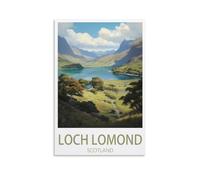 EZMLFA DIY Paint by Numbers Loch Lomond Écosse Adulte Par Bricolage Loisirs Créatifs Activité Manuelle Coloriage DIY Dessin 30x40cm