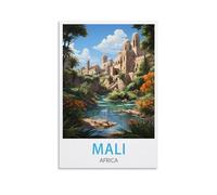 EZMLFA DIY Paint by Numbers Mali Afrique Peinture Par Numéros Pour Adulte,DIY Peinture Acrylique Pour Adultes Débutants Facile Sur Toile 50x60CM