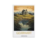 EZMLFA Kits de peinture par numéros sans cadre à faire soi-même, Gearhart, Oregon, peinture par numéros pour enfants, adultes et débutants, kits de peinture sur toile à faire soi-même, 30 x 40 cm