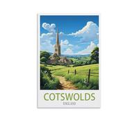 EZMLFA Peinture Numero Adulte Arbre des Cotswolds, Angleterre DIY Peinture Acrylique pour Adultes Débutants, Numero d'Art cheerful painting 20x30CM