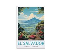 EZMLFA Peinture par Numéros El Salvador Amérique centrale Inclure Acrylique et pinceau, Loisirs Activités D'art Artisanales Kit Paint by Numbers 50x60cm