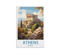 EZMLFA Peinture par Numéros Kit pour Adulte Athènes Grèce Paysage Kits de Peinture au Numéro 30x40CM
