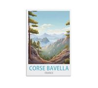 EZMLFA Peinture par Numéros Kit pour Adulte Corse Bavella Frances Paysage Kits de Peinture au Numéro 50x60cm