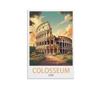 EZMLFA Peinture par Numéros Pour Adultes Colisée de Rome Paysage DIY Painting by Numbers,Numero D'art Adulte 20x30cm