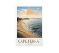 EZMLFA Peinture par numéros pour adultes débutants, lac du Cap Ferret, France, peinture par numéros, peinture à l'huile sur toile, décoration murale, 40 x 50 cm