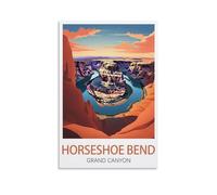 EZMLFA Peinture par Numéros Pour Adultes Grand Canyon du Horseshoe Bend Paysage DIY Painting by Numbers,Numero D'art Adulte 40x50cm