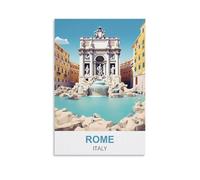 EZMLFA Peinture par numéros pour adultes Rome Italie Kits de peinture à l'huile bricolage Peinture par numéros Dessin sur toile Art Décoration intérieure Cadeaux 20x30cm