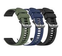 EZMVZKU 22mm Silicone Bracelet pour Samsung Galaxy Watch 3 45mm/46mm,pour Amazfit GTR4/GTR3/3 Pro Bracelet de Sport Remplacement,Compatible avec Huawei Watch GT Runner/GT3 46mm/3/3 Pro,3pack3