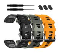 EZMVZKU 26mm Bracelet Silicone pour Garmin Fenix 8/8 Pro 51mm/7X/7X Pro/6X/6X Pro/5X Plus, Quickfit Bracelets de Montre Compatible avec Enduro 3/2/Epix Pro/Descent Mk3i/quatix 8/Tactix 8 AMOLED 51mm
