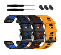 EZMVZKU 26mm Bracelet Silicone pour Garmin Fenix 8/8 Pro 51mm/7X/7X Pro/6X/6X Pro/5X Plus, Quickfit Bracelets de Montre Compatible avec Enduro 3/2/Epix Pro/Descent Mk3i/quatix 8/Tactix 8 AMOLED 51mm
