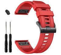 EZMVZKU Bracelet en silicone Quickfit de 22 mm compatible avec Garmin Fenix 8 47 mm/Fenix 7/7 Pro/6/6 Pro/5/5 Plus/E, bracelet pour Forerunner 965 955/Approach S70/Tactix 8 47 mm/S62/Descent G2/G1