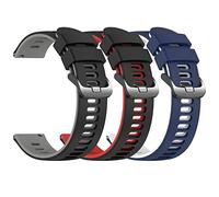 EZMVZKU Bracelet Silicone 22mm pour Samsung Galaxy Watch 3 45mm/46mm, Amazfit GTR4/GTR3/3 Pro, Huawei GT Runner/GT3 46mm/3/3 Pro - Bracelet de Sport Compatible 3 Pack