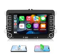 EZoneTronics Android Autoradio Bluetooth pour VW Golf 5 6 Passat Seat Polo Skoda,7 Pouces écran Tactile avec sans Fil Apple CarPlay Android Auto, GPS, Mirror Link, WiFi, FM/AM/RDS/SWC/Entrée inversée
