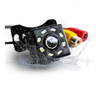 EZoneTronics Caméra de recul avec Super Vision Nocturne IP68 Caméra de recul étanche pour Voiture 170 ° Grand Angle 8 LED Caméras de recul à Vision Nocturne