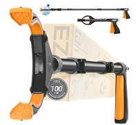 EZPIK® Pince Ramasse Dechets de 100 cm pour Personnes Agées et Handicapés + Aimants - Pince Telescopique Rotative et Pliante pour Attraper Les Objets (Noir)