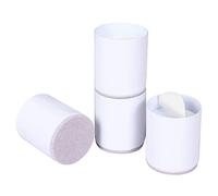 Ezprotekt Lot de 4 rehausseurs Ronds pour lit et Meubles - Taille de 5,1 cm - Ne fissurent Pas et ne rayent Pas Les sols - Acier Massif Robuste, Tasse encastrée de 0,75 Pouce (Noir, Paquet de 4)