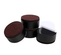 Ezprotekt Rehausseur de Meubles en Acier Carbone de 1.2", Rehausseurs de Lit en Acier Carbone 2.4", Rehausseurs de Meubles pour Meubles Hauteur 1.2",Rond Noir