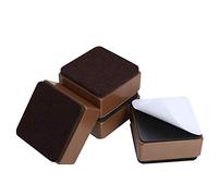 Ezprotekt Rehausseur de Meubles en Acier Carbone de 1.2", Rehausseurs de Lit en Acier Carbone 2.4", Rehausseurs de Meubles pour Meubles Hauteur 1.2",Carré Marron