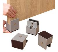 Ezprotekt Rehausseurs réglables pour chaises de 5 cm avec pince à vis, rehausseurs de meubles durables pour canapés et lits, adaptés aux pieds de chaises carrées/rondes de 0 à 3,8 cm, supporte 9,1 kg