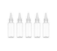 ezqnirk 5pcs Bouteille De Compte-Gouttes Vide Bouteille En Plastique Avec Capuchon À L'épreuve De L'enfant Pour Récipient À Encre De Colle Liquide,50ml