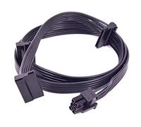 ezqnirk PCIe 6Pin 1 à 3 IDE SATA GPU PCI-E 8Pin à 2 Port 6 + 2pin Câble d'alimentation pour Corsair CX850M CX750M CX600M CX500M CX430M CX430M,6Pin to 3 SATA