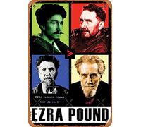 Ezra Pound - Four Stages of Life Art Board Print Plaque en métal vintage 20,3 x 30,5 cm