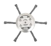 Ezranova 1 tête de débroussailleuse universelle en fil d'acier massif de 15,2 cm, tête de débroussailleuse en fil d'acier, lame de débroussailleuse indestructible pour pelouse