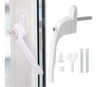 Ezranova Inline Poignée de fenêtre de rechange universelle Espag avec clé - Poignée en ligne pour UPVC, aluminium et fenêtres à double vitrage