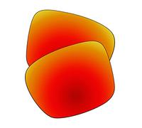 EZReplace Lentilles de rechange compatibles avec lunettes de soleil Spy Optic Helm 2 (verres polarisés), Rouge feu, taille unique