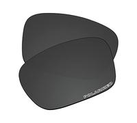 EZReplace - Lentilles de rechange pour lunettes de soleil Oakley Holbrook OO9102 (lentilles polarisées), noir carbone, One Size