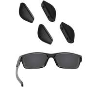 EZReplace Lot de 2 paires de plaquettes de nez de rechange pour lunettes de soleil Oakley Crosslink/Mainlink OO9264/Fives Squared/Turbine OO9263/Drop Point/Triggerman OO9266/Straightlink OO9331 (Noir)