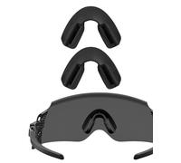 EZReplace Plaquettes de nez de rechange pour lunettes de soleil Oakley Kato OO9445M/Encoder OO9471/Re:SubZero OO9098, 2 paires de noires, Taille unique