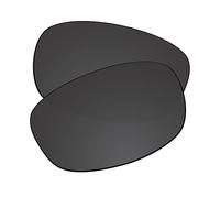 EZReplace Verres de rechange compatibles avec les lunettes de soleil Maui Jim Stingray MJ103 (verres polarisés), noir carbone, Taille unique