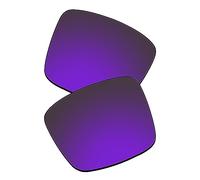 EZReplace Verres de rechange compatibles avec les lunettes de soleil Spy Optic Cyrus Asian Fit (verres polarisés), bleu/violet, taille unique