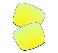 EZReplace Verres de rechange compatibles avec les lunettes de soleil Spy Optic Cyrus Asian Fit (verres polarisés), jaune doré, taille unique