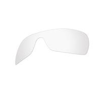 EZReplace Verres de rechange pour lunettes de soleil Oakley Batwolf OO9101 (non polarisés) - Convient aux montures Oakley Batwolf (cristal transparent), Transparent, taille unique