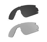 EZReplace Verres de rechange pour lunettes de soleil Oakley BXTR OO9280 (verres polarisés) - Compatible avec monture Oakley BXTR (noir carbone + argent métallique)