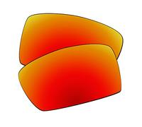 EZReplace Verres de rechange pour lunettes de soleil Oakley Currency OX8026 (verres polarisés), rouge feu, Taille unique