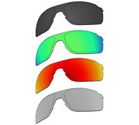 EZReplace Verres de rechange pour lunettes de soleil Oakley EVZero Path OO9308 (verres polarisés) - Compatible avec monture Oakley EVZero Path (noir carbone + vert printemps + rouge feu + métal