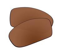 EZReplace Verres de rechange pour lunettes de soleil Oakley Fives Squared (verres non polarisés) - Compatible avec monture Oakley Fives Square (marron marron), Marron marron., Taille unique